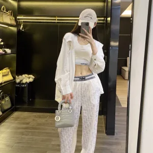 Luxury High Quality Dior Wide-Leg Pants