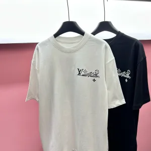 High Quality Louis Vuitton Stone Short-Sleeved T-Shirt
