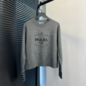 Aaa Designer Prada Long-Sleeved Sweater
