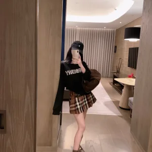 Luxury Burberry Plaid Skirts