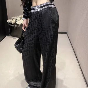 Luxury High Quality Dior Jacquard Trousers