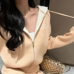 Designer High Quality Miu Miu Jacquard Long-Sleeved Shirts