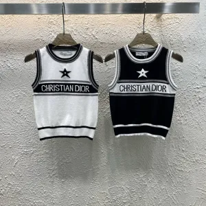 High Quality Designer Dior Jacquard Vest