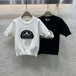 Luxury Miu Miu Short-Sleeved Shirt