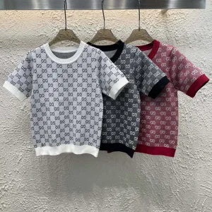 Luxury Gucci Jacquard Short Sleeves