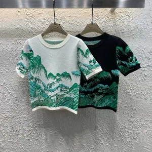Aaa Dior Jacquard Short Sleeves