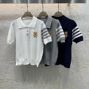 High Quality Thom Browne Jacquard Short Sleeves