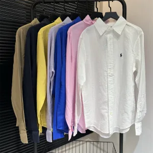 1:1 Luxury Ralph Lauren Linen Long-Sleeved Shirt