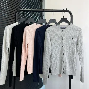 High Quality Ralph Lauren Wool Long-Sleeved Cardigan