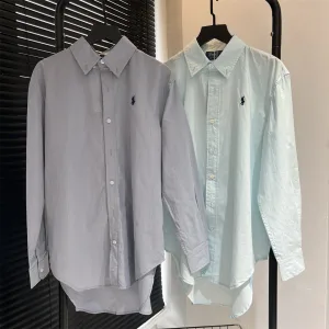 Designer Ralph Lauren Cotton Long-Sleeved Shirt
