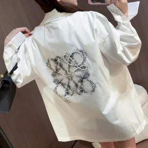 Designer Luxury Loewe Long-Sleeved Shirt