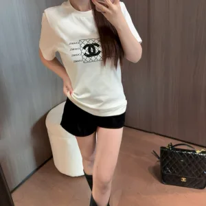 High Quality Chanel Stone Short-Sleeved T-Shirt