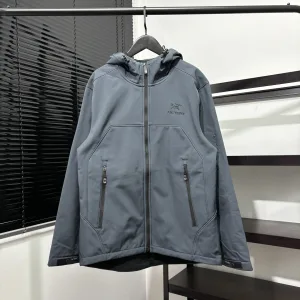 High Quality AAA Archaeopteryx Outerwear Red Polyester Nylon Fleece Air Layer Autumn Winter Fabric Embroidery