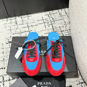 Reps Prada Running Shoes Nylon Sheepskin Suede Spring Early