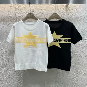 Aaa Dior Jacquard Short Sleeves