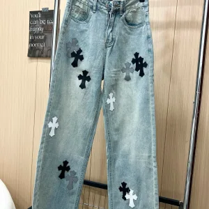 High Quality Chrome Hearts Leather Pants