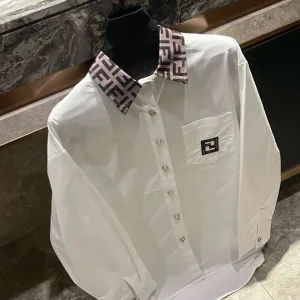 Luxury Fendi Long-Sleeved Shirt