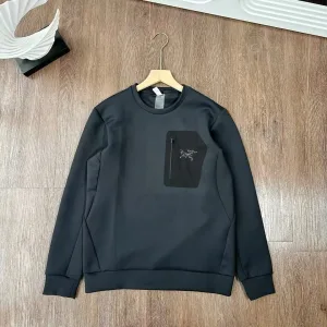 Designer Archaeopteryx Sweatshirt Black Cotton Air Polyester Spandex Daily Commute Premium Quality Autumn