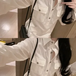 Luxury Chrome Hearts Leather Shirt