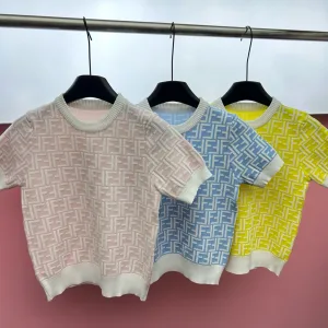 High Quality Fendi Jacquard Short Sleeves