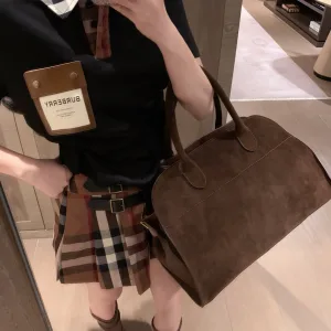 Luxury Burberry Plaid Short-Sleeved Shirts