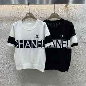 Luxury 1:1 Chanel Jacquard Short Sleeves