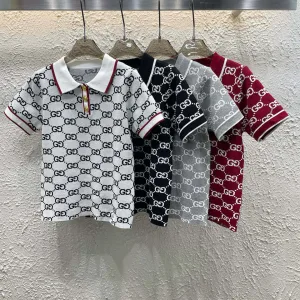 Luxury High Quality Gucci Gold Short Sleeves