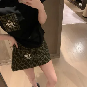 Designer Fendi Short-Sleeved T-Shirt