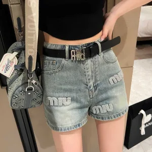 Designer Miu Miu Denim Shorts