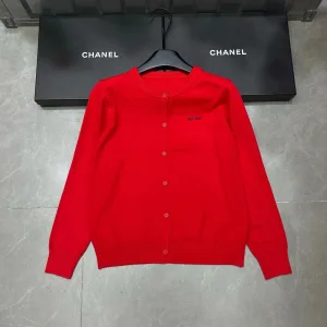High Quality 1:1 Miu Miu Long-Sleeved Cardigan
