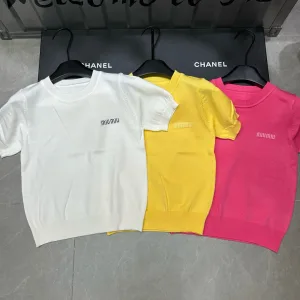 Aaa Miu Miu Jacquard Short Sleeves