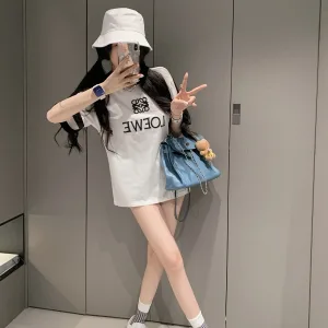 High Quality Loewe Cotton Short-Sleeved Shirts
