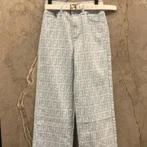 Luxury Fendi Jacquard Pants
