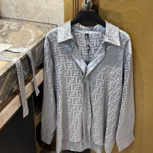 High Quality Luxury Fendi Jacquard Shirt