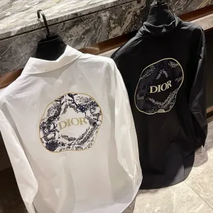 Luxury Dior Stone Long-Sleeved Shirt