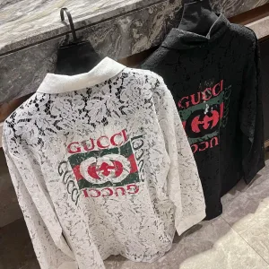 Designer High Quality Gucci Lace Shirt
