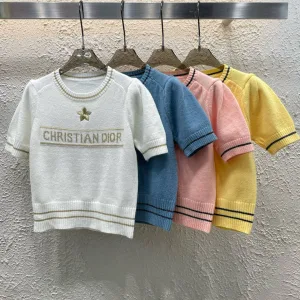 Aaa Dior Jacquard Short Sleeves