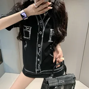 Luxury Fendi Cotton Short Sleeves