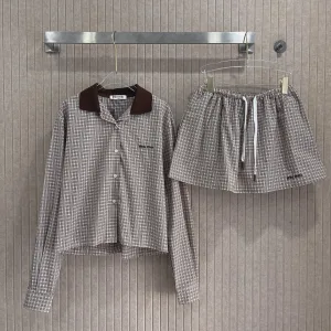 Luxury Miu Miu Long-Sleeved Shirt