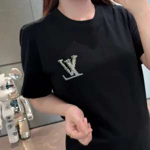 Luxury Louis Vuitton Stone Short-Sleeved T-Shirt