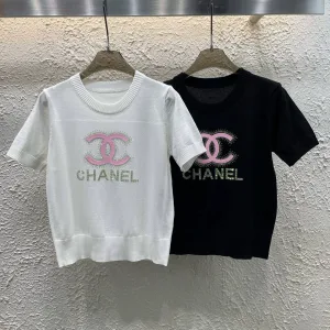 Designer Chanel Stone Short Sleeves