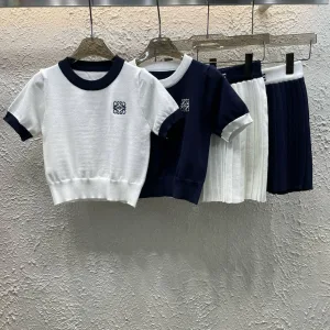 Luxury 1:1 Loewe Jacquard Short-Sleeved Shirt