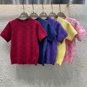 Luxury Gucci Jacquard Short Sleeves