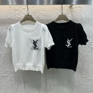 Aaa Saint Laurent Jacquard Short Sleeves