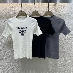 Aaa Prada Jacquard Short Sleeves