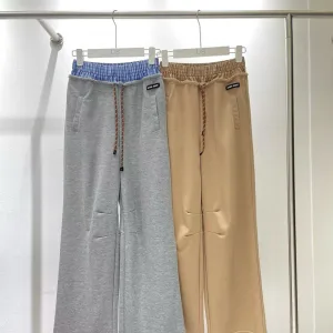 Luxury Miu Miu Plaid Trousers