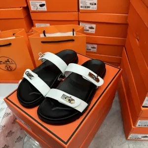 AAA Hermes Slippers White