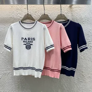 Aaa Prada Jacquard Short Sleeves