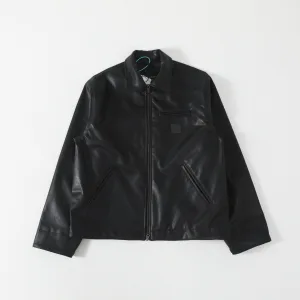 Super Clone High Quality Carhartt Coat Red Pu Leather Old Style Slim Fit