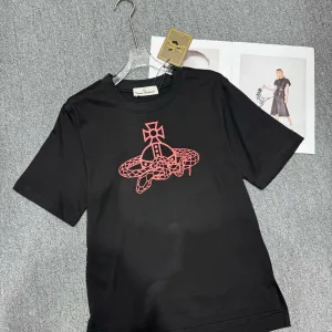 Luxury High Quality Vivienne Westwood Wood Short-Sleeved T-Shirt